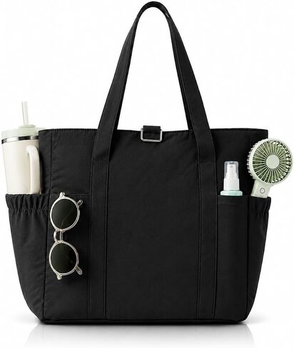 Tote Bag for Women, 26L Capacity Travel Purses Work Bag, Small Zipper Tote Bag for Travel Nurse Gym Teacher in Kuwait