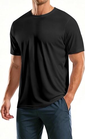 Swim Shirts for Men: UPF 50+ Sun Shirts SPF Rash Guard Quick-Dry Fishing T-Shirts in Saudi Arabia