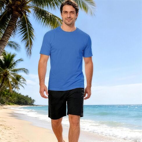 Swim Shirts for Men: UPF 50+ Sun Shirts SPF Rash Guard Quick-Dry Fishing T-Shirts in Saudi Arabia