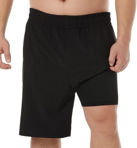 BRISIRA Big and Tall Mens Swim Trunks Swim Shorts Compression Liner Swimsuit Bathing Suit Board Shorts in Kuwait