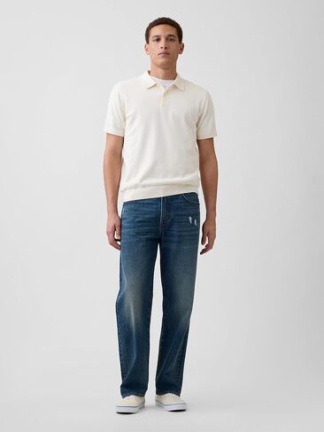 GAP Men's Short Sleeve Sweater Polo in Saudi Arabia