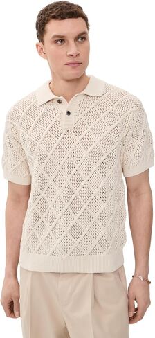 OBEY Men's Short Sleeve Chunky Polo Sweater in Kuwait