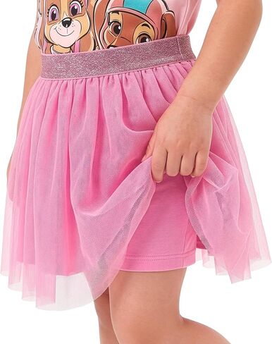 Paw Patrol Girls T Shirt And Skirt Set, Kids Summer Outfit With Skye, Liberty & Everest, Girls Clothes Set in Kuwait