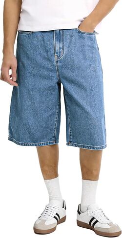 شورت جينز فضفاض للرجال من Comdecevis مقاس فضفاض من Jorts Y2K شورت جينز من قماش الدنيم in Kuwait