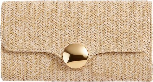 Elegant Clutch Purse for Women Straw Clutch Formal Evening Bag for Wedding Party Dinner in Kuwait