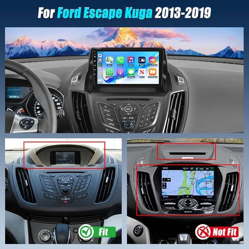 2G+64G for Ford Fusion Ford Mondeo 2013-2019 Radio Android 13 Car Stereo, Wireless Apple CarPlay Andriod Auto, 9 Inch GPS Navigation HiFi Audio/WiFi/Mirror Link/FM/RDS SWC + Backup Camera MIC in Kuwait