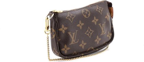 Louis Vuitton Pre-Loved Pochette Accessoires Monogram Canvas Mini, Brown in Saudi Arabia