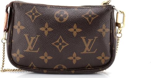 Louis Vuitton Pre-Loved Pochette Accessoires Monogram Canvas Mini, Brown in Saudi Arabia