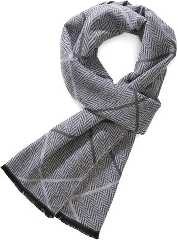 FULLRON Mens Winter Scarf Soft Warm Long Fashion Classic Gift in Kuwait