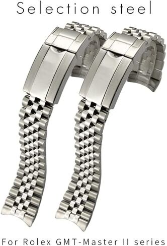 904L Solid Stainless Steel Watchband For Rolex Strap GMT Master II Wrist Watch Band Bracelet Jubilee with Oyster Clasp in Saudi Arabia