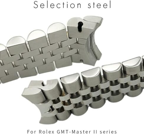 904L Solid Stainless Steel Watchband For Rolex Strap GMT Master II Wrist Watch Band Bracelet Jubilee with Oyster Clasp in Saudi Arabia