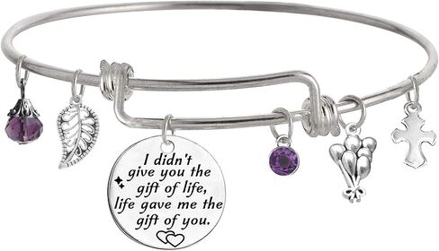 Stepdaughter Gift,Daughter in Law Gift,I Didn't Give You The Gift of Life, Life Gave Me The Gift of You Bracelet in Kuwait