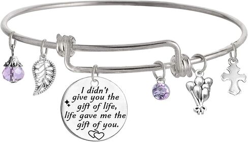 Stepdaughter Gift,Daughter in Law Gift,I Didn't Give You The Gift of Life, Life Gave Me The Gift of You Bracelet in Kuwait