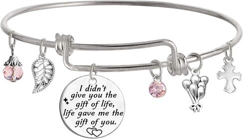 Stepdaughter Gift,Daughter in Law Gift,I Didn't Give You The Gift of Life, Life Gave Me The Gift of You Bracelet in Kuwait