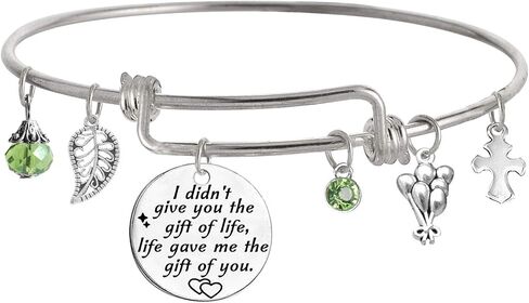 Stepdaughter Gift,Daughter in Law Gift,I Didn't Give You The Gift of Life, Life Gave Me The Gift of You Bracelet in Kuwait