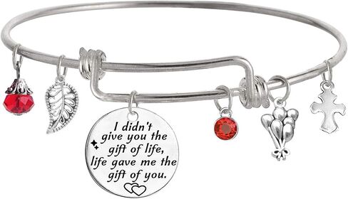 Stepdaughter Gift,Daughter in Law Gift,I Didn't Give You The Gift of Life, Life Gave Me The Gift of You Bracelet in Kuwait