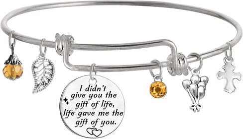 Stepdaughter Gift,Daughter in Law Gift,I Didn't Give You The Gift of Life, Life Gave Me The Gift of You Bracelet in Kuwait