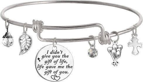 Stepdaughter Gift,Daughter in Law Gift,I Didn't Give You The Gift of Life, Life Gave Me The Gift of You Bracelet in Kuwait