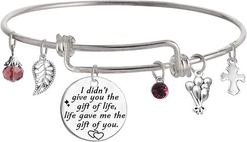 Stepdaughter Gift,Daughter in Law Gift,I Didn't Give You The Gift of Life, Life Gave Me The Gift of You Bracelet in Kuwait