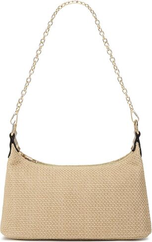 ALUDAPIJU Straw Shoulder Bag for Women Summer Small Boho Woven Shoulder Purse Beach Vacation Tote Bag Handbag in Kuwait