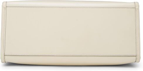 FENDI Pre-loved White Calfskin Sunshine Shopper Medium, White in Kuwait