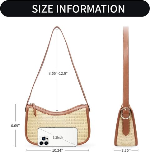 Shoulder Bag for Women, Purses for Women, Handbag Hobo Bags Vegan Leather Crossbody Purse with Adjustable Strap in Kuwait