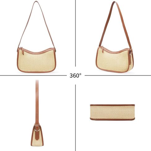 Shoulder Bag for Women, Purses for Women, Handbag Hobo Bags Vegan Leather Crossbody Purse with Adjustable Strap in Kuwait