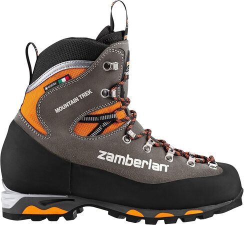 Zamberlan 2092 Mountain Trek GTX RR Mountaineering Shoes - Men's, PFAS-Free, 2092ZGOM-44-9.5 Graphite/Orange in Kuwait