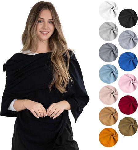 100% Cotton Wrap – Lightweight Soft Knit Shawl Wraps for Women in Saudi Arabia