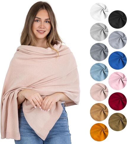 100% Cotton Wrap – Lightweight Soft Knit Shawl Wraps for Women in Saudi Arabia