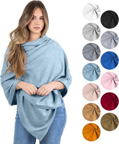 100% Cotton Wrap – Lightweight Soft Knit Shawl Wraps for Women in Saudi Arabia