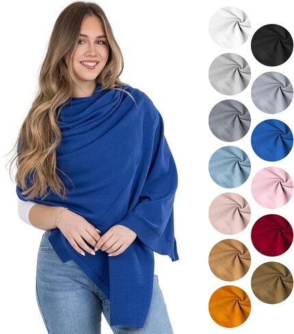 100% Cotton Wrap – Lightweight Soft Knit Shawl Wraps for Women in Saudi Arabia