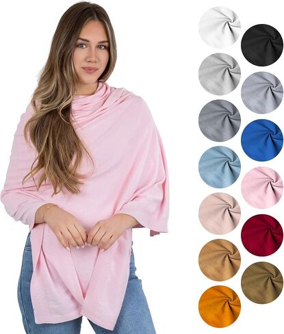 100% Cotton Wrap – Lightweight Soft Knit Shawl Wraps for Women in Saudi Arabia