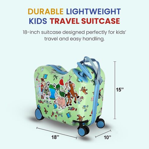 Bioworld Toy Story Kids Ride-On 15" Luggage For Travel and Adventures in Kuwait
