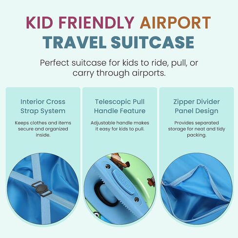 Bioworld Toy Story Kids Ride-On 15" Luggage For Travel and Adventures in Kuwait