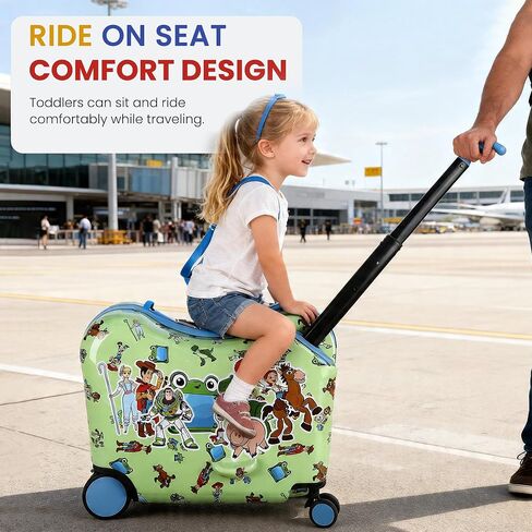 Bioworld Toy Story Kids Ride-On 15" Luggage For Travel and Adventures in Kuwait