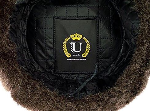 Winter Fur Ushanka Russian Hat with Secret Pocket and RED Star Emblem (Removable) (X-Large, Black) in Saudi Arabia