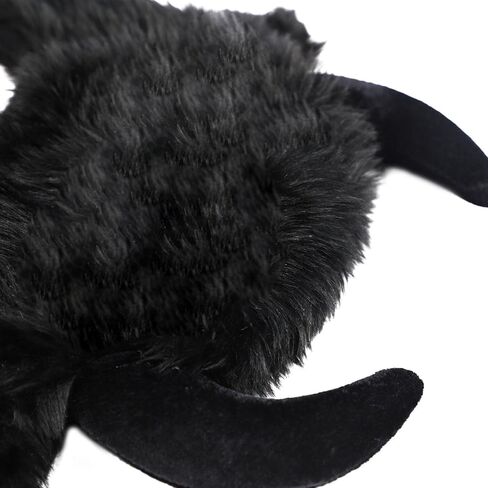 Starsouce Cute Animal Winter Plush Hat with Horns Faxu Fur Hood Warm Trapper Hat Halloween Costume in Kuwait