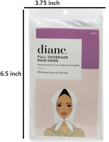 Diane Full Coverage Rain Hood for Hair and Neck Protection Clear in Kuwait