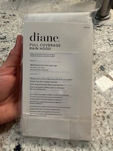 Diane Full Coverage Rain Hood for Hair and Neck Protection Clear in Kuwait