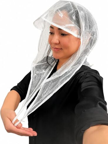 Diane Full Coverage Rain Hood for Hair and Neck Protection Clear in Kuwait