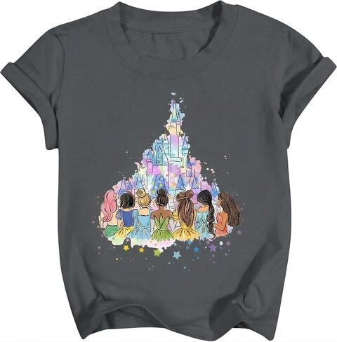 Magical Shirt for Girl: Magic Kingdom Prinecess Tshirt Princess Shirts Youth Girls Cute Family Vacation Trip Tee in Kuwait
