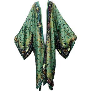 Summer Silk Feeling Women Bikini Sweet Cardigan Stitch Cocktail sexcy Boho African Holiday Maxi Batwing SleeveRobe Kaftan in Kuwait