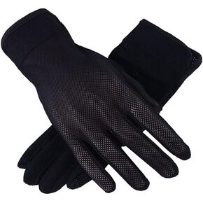 ITODA Mesh Driving Gloves for Summer Men Anti-UV Protection Sunscreen Touchscreen Cooling Breathable Gloves Cycling Riding Full Palm Sport Non-Slip Grip Motorcycle Golf Mittens