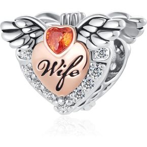 NanMuc Wife Heart Rose Gold Key to My Heart Bead Charms للنساء أساور باندورا للزوجة in Kuwait