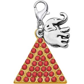 Sorority Elephant Charm Zipper Pull Gift Theta Diva Greece Greek Jewelry
