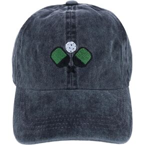David & Young Women's Embroidered Pickleball Washed Baseball Cap