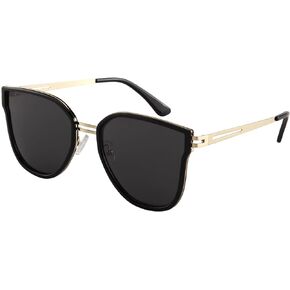 Dollger Polarized Cat Eye Sunglasses for Womens Oversized Trendy Retro Cateye Sun Glasses UV400 Protection