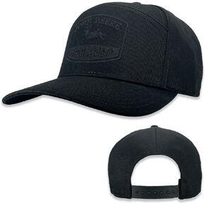 John Deere Mens Cotton Twill Logo Logo Trail Hat Baseball Cap Black