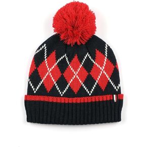 Tommy Hilfiger Women's Argyle Pom Cuff Hat, Desert Sky Multi in Saudi Arabia
